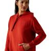 Ariat Womens Logo 2.0 Rose Wine Hoodie(Ketchup)