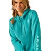 Ariat Womens Logo 2.0 Rose Wine Hoodie(Latigo Bay)