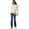 Ariat Womens Logo 2.0 Rose Wine Hoodie(Oatmeal Heather)