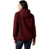 Ariat Womens Logo 2.0 Rose Wine Hoodie(Port Royale)