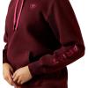 Ariat Womens Logo 2.0 Rose Wine Hoodie(Port Royale)
