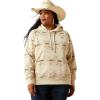 Ariat Womens Logo 2.0 Rose Wine Hoodie(Sandstone Southwest Print)