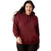 Ariat Womens Logo 2.0 Rose Wine Hoodie(Tawny Port)