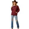 Ariat Womens Logo 2.0 Rose Wine Hoodie(Tawny Port)