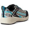Ariat Women`s Outpace Black Composite Toe Work Shoe(Turquoise Aztec)