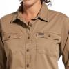 Ariat Women’s Rebar Washed Twill Work Shirt(Khaki)