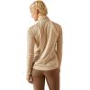 Ariat Women’s Sunstopper 3.0 1/4 Zip Baselayer, North Atlantic Dot, X-Small(Almond Milk)