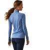 Ariat Women’s Sunstopper 3.0 1/4 Zip Baselayer, North Atlantic Dot, X-Small(Ashleigh Blue)