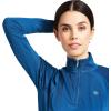 Ariat Women’s Sunstopper 3.0 1/4 Zip Baselayer, North Atlantic Dot, X-Small(Blue Opal)