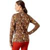 Ariat Women’s Sunstopper 3.0 1/4 Zip Baselayer, North Atlantic Dot, X-Small(Canteen Floral)