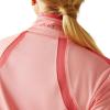 Ariat Women’s Sunstopper 3.0 1/4 Zip Baselayer, North Atlantic Dot, X-Small(Flamingo Pink)