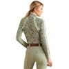 Ariat Women’s Sunstopper 3.0 1/4 Zip Baselayer, North Atlantic Dot, X-Small(Green Baroque)