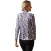 Ariat Women’s Sunstopper 3.0 1/4 Zip Baselayer, North Atlantic Dot, X-Small(Grey Camo Floral)