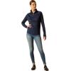 Ariat Women’s Sunstopper 3.0 1/4 Zip Baselayer, North Atlantic Dot, X-Small(Navy Dot)