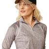 Ariat Women’s Sunstopper 3.0 1/4 Zip Baselayer, North Atlantic Dot, X-Small(Silver Sconce Fern)