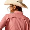 Ariat Women’s Venttek Stretch Shirt(Faded Rose Pinstripe)