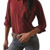 Ariat Women’s Venttek Stretch Shirt(Pomegranate)