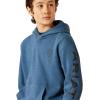Ariat Youth Boy’s Blue Logo Hoodie(Poseidon)