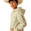 Ariat Youth Boy’s Blue Logo Hoodie(Sage Heather)