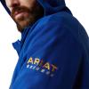 Ariat mens Rebar Workman Full Zip Hoodie(Royal Blue)