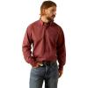 ARIAT 360 Airflow Classic Fit Shirt(Red Mahogany)