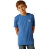 ARIAT Boys’ Charger Vertical Flag Tee(Monaco Blue)