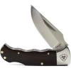 ARIAT Burl Wood Smooth Blade Folding Pocket Knife, Brown, 3″ Blade (Medium)(Black)