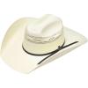 ARIAT Cattleman Crown 2-Cord Bangora Cowboy Hat, Ivory, 6 3/4″