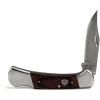 ARIAT Large Folding Knife – 3-3/8″ Smooth 3CR13 Steel Blade with Back Lock and Brown Wood Handle