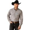 ARIAT Male Team Logo Twill Classic Fit Shirt Sea Scape USA 3X-Large(Grey)