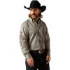 ARIAT Male Team Logo Twill Classic Fit Shirt Sea Scape USA 3X-Large(Grey/Black)