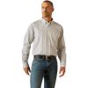 ARIAT Male Team Logo Twill Classic Fit Shirt Sea Scape USA 3X-Large(Light Grey)