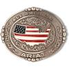 ARIAT Men’s All American Belt Buckle, Silver
