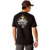 ARIAT Men’s Buckaroo T-Shirt, Buckhorn(Black/Dmnd Mountain)