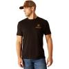 ARIAT Men’s Buckaroo T-Shirt, Buckhorn(Black/Farm Fields)