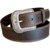 ARIAT Men’s Distressed Tapered Leather Western Belt with Stitched Edges(Brown)
