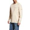 ARIAT Mens Fr Air Crew T-Shirt(Sand Heather)