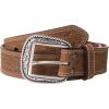 ARIAT Men’s Leather Floral Embossed Belt(Medium Brown)