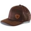 ARIAT Men’s Oilskin Corner Logo Cap, Brown, One Size