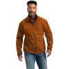 ARIAT Men’s Patriot Water Resistant Softshell Jacket, Charcoal(Chestnut)
