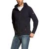ARIAT Men’s Rebar All-Weather Full Zip Hoodie(Navy)
