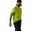 ARIAT Mens Rebar Cotton Strong Logo T-Shirt(Lime/Black)