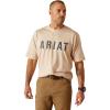 ARIAT Men’s Rebar Cotton Strong T-Shirt(Oatmeal Heather)