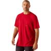 ARIAT Mens Rebar Heat Fighter Long Sleeve T-Shirt(Jester Red)
