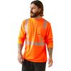 ARIAT Men’s Rebar Hi-Vis ANSI Tee(Hi Vis Orange)