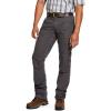 ARIAT Men’s Rebar M4 Relaxed Durastretch Made Tough Double Front Stackable Straight Leg Pant(Rebar Grey)