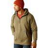 ARIAT Men’s Rebar Workman 1/4 Zip Hoodie(Deep Lichen)