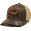 ARIAT Men’s Snapback Flex Fit Small Shield Logo Cap(Brown)