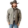 ARIAT Mens Vernon 20 Softshell Jacket(Jetty Gray Embossed)