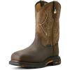 ARIAT Men’s Workhog CSA Waterproof Insulated Composite Toe Work Boot Industrial(Bruin Brown/Army Green)
